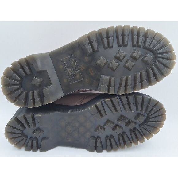 Dr Martens 31167 Quad II Taupe Leather Oxford Platform Shoes US Men 9 Women 10 - Picture 15 of 16